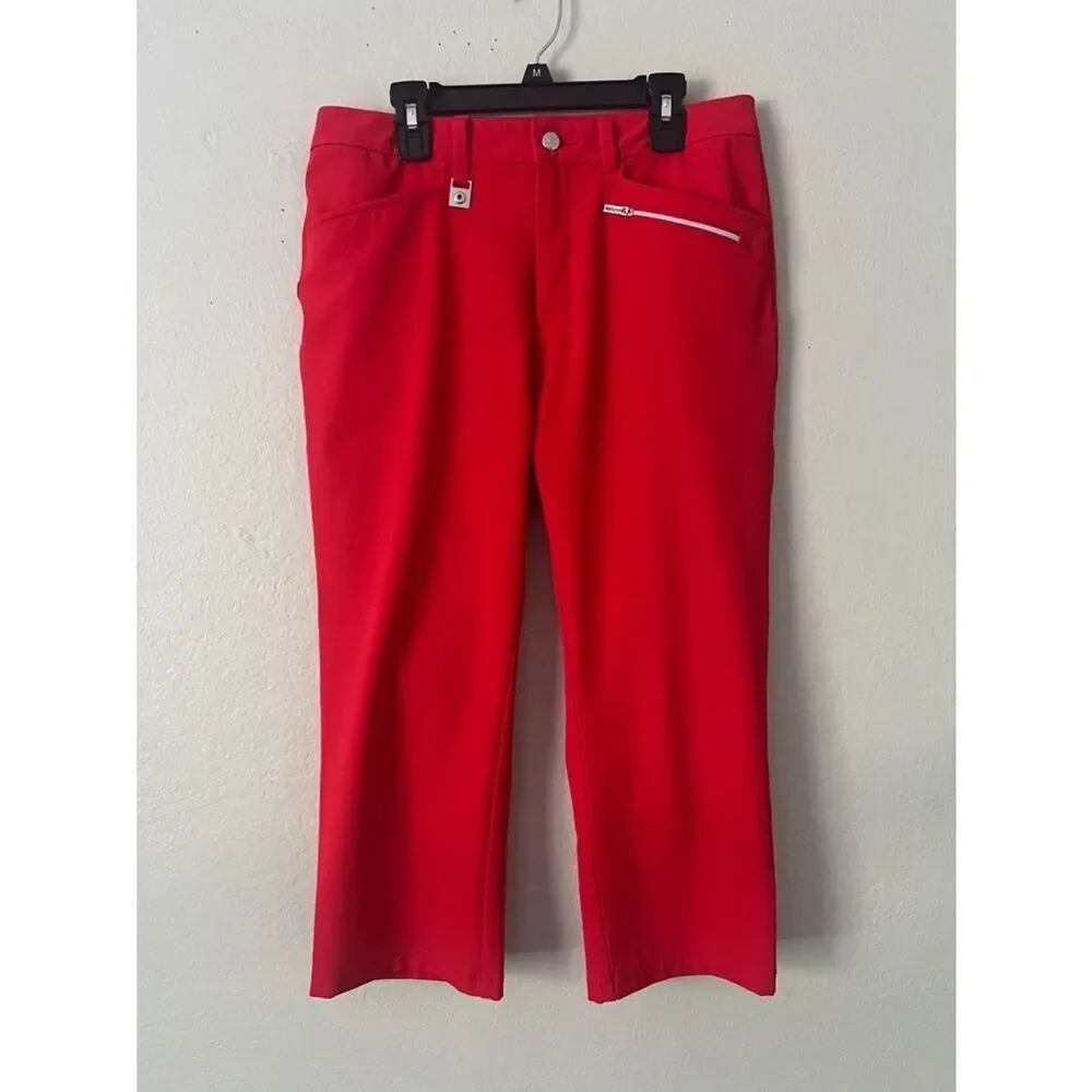 NWOT ROHNISCH Golf Capri Pants Red in Size 38